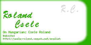 roland csele business card